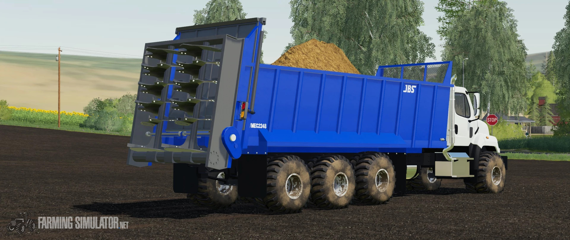 Freightliner 108SD With JBS VMT2248 Manure Spreader V 1 0 FS19 Trucks