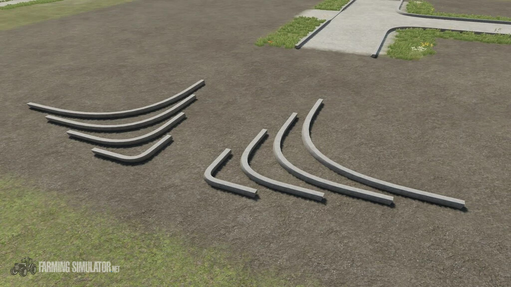 Concrete Curbs Pack V Farming Simulator Mods