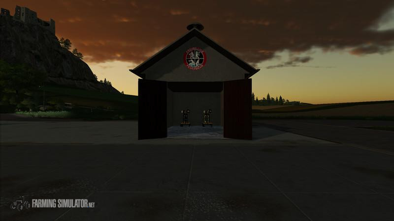 Small Fire Department Tool Shed V 1.1 - Fs19 Objects