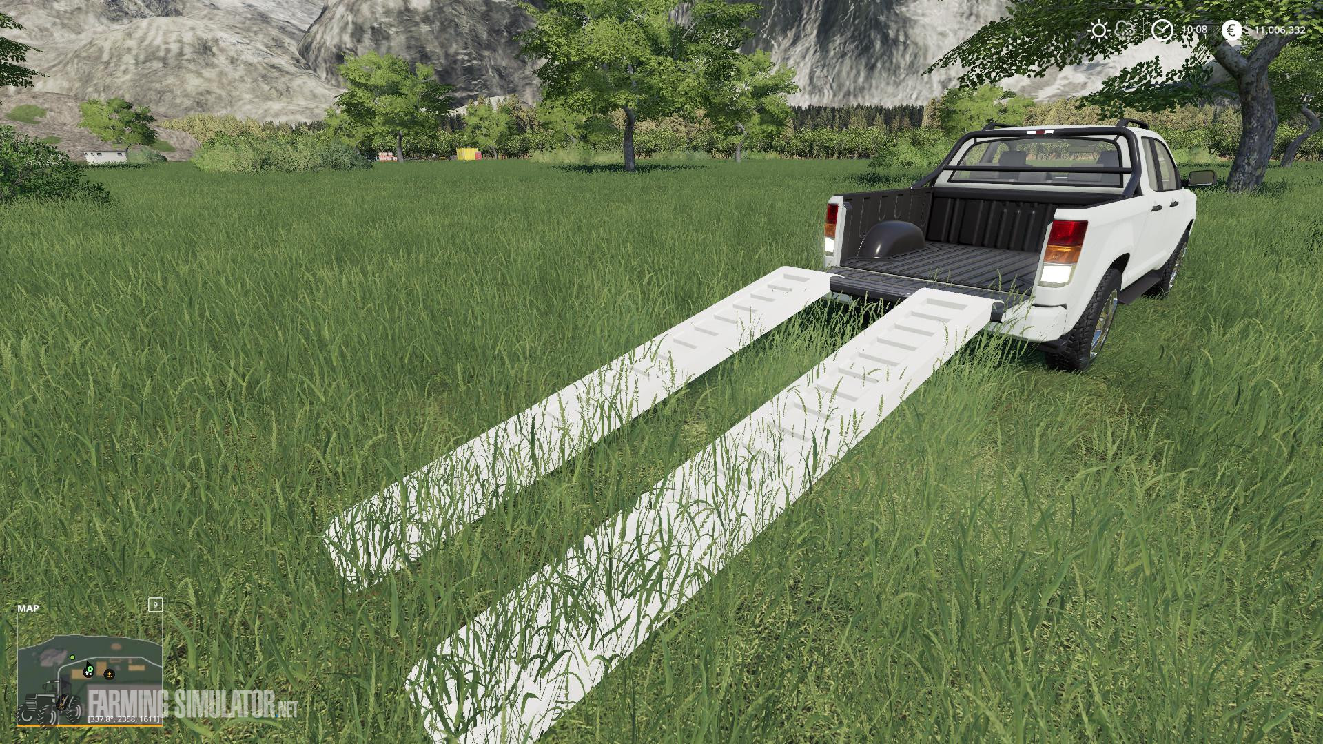 Dynamic Aluminium 4t Loading Ramps With Attacher v 1.0 - FS19 Objects