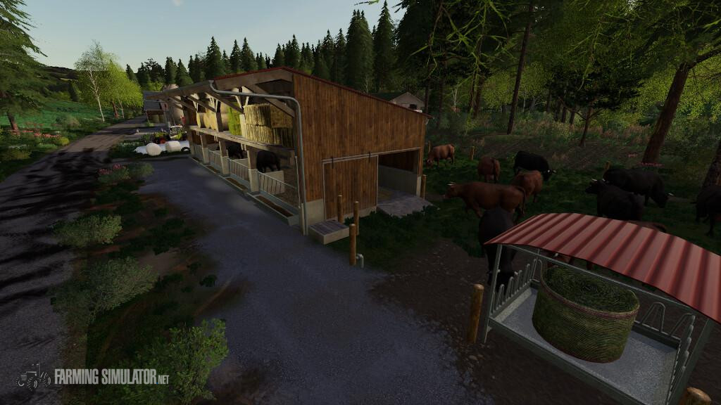 Cattle Barn With Strawstage v 1.0 - FS19 Objects