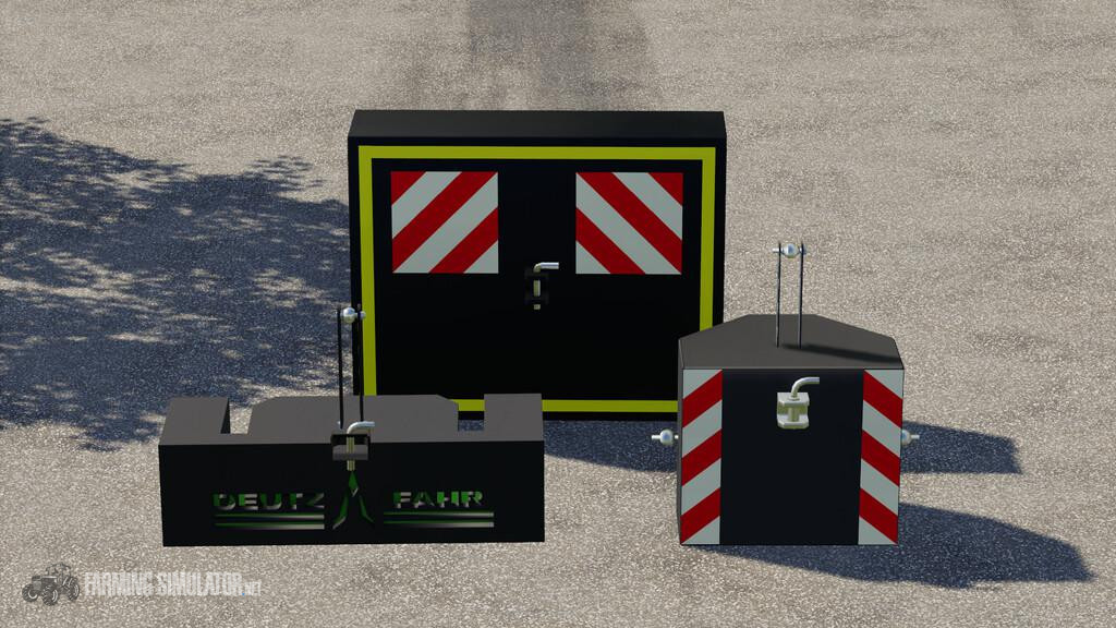 Selfmade Weight Pack 800kg-2500kg v 1.0 - FS19 Implements & Tools