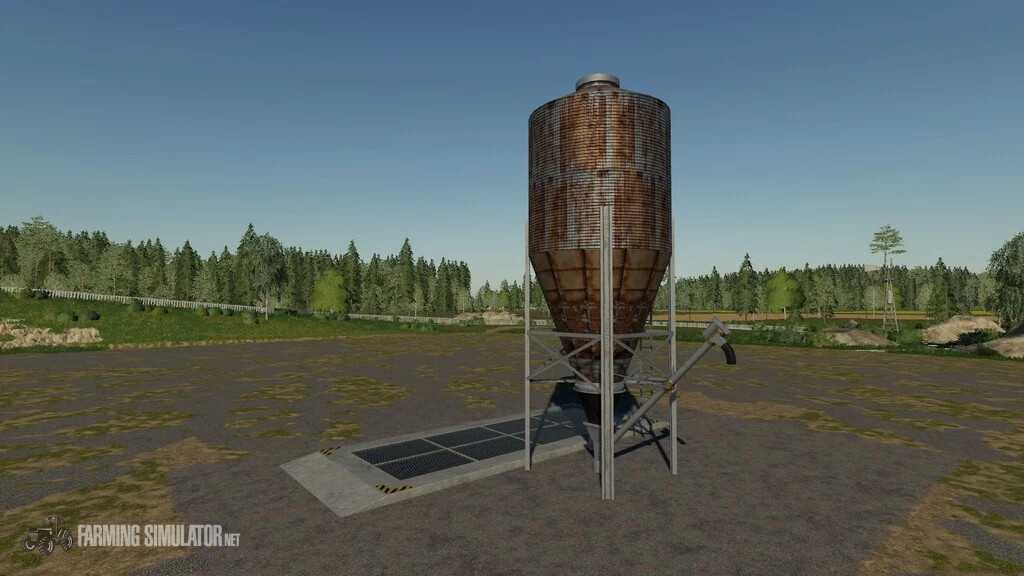 Rusty Looking Multi-Fruit Silos v 1.1 - FS19 Objects