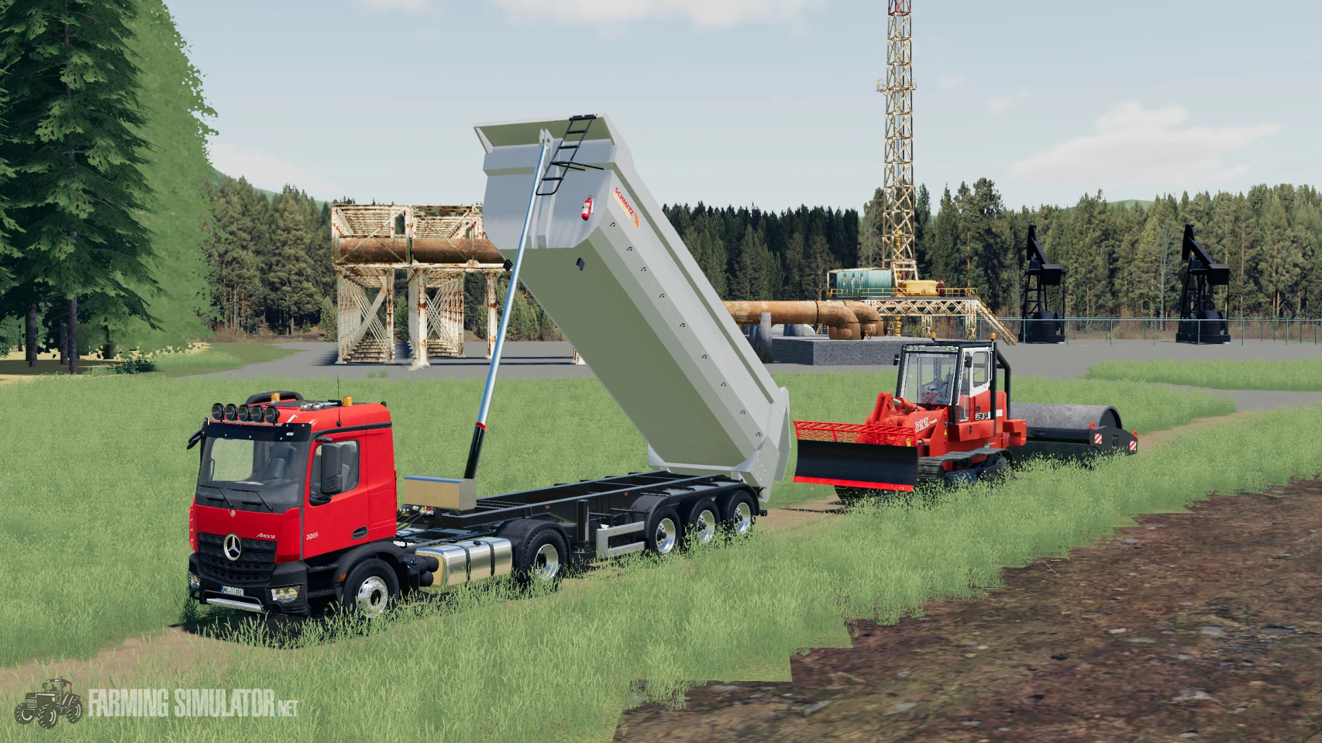 Schmitz CargoBull Half Tube Semi Tipper v 1.0 - FS19 Trailers