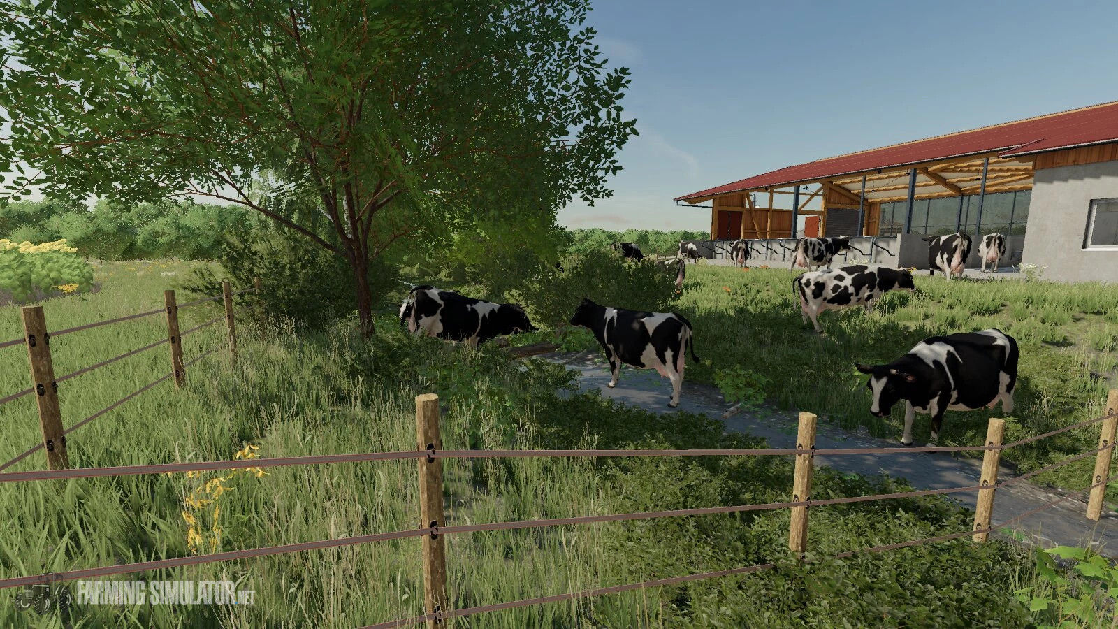 Cowbarn Medium v 1.0 - FS22 Objects