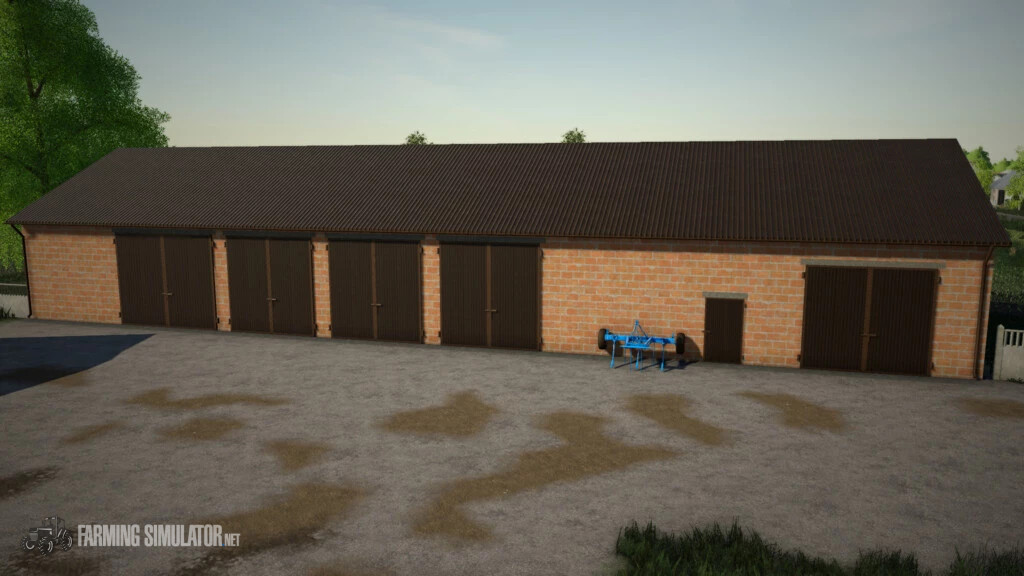 Large Garage 37x13 v 1.0 - Farming Simulator 19 Mods