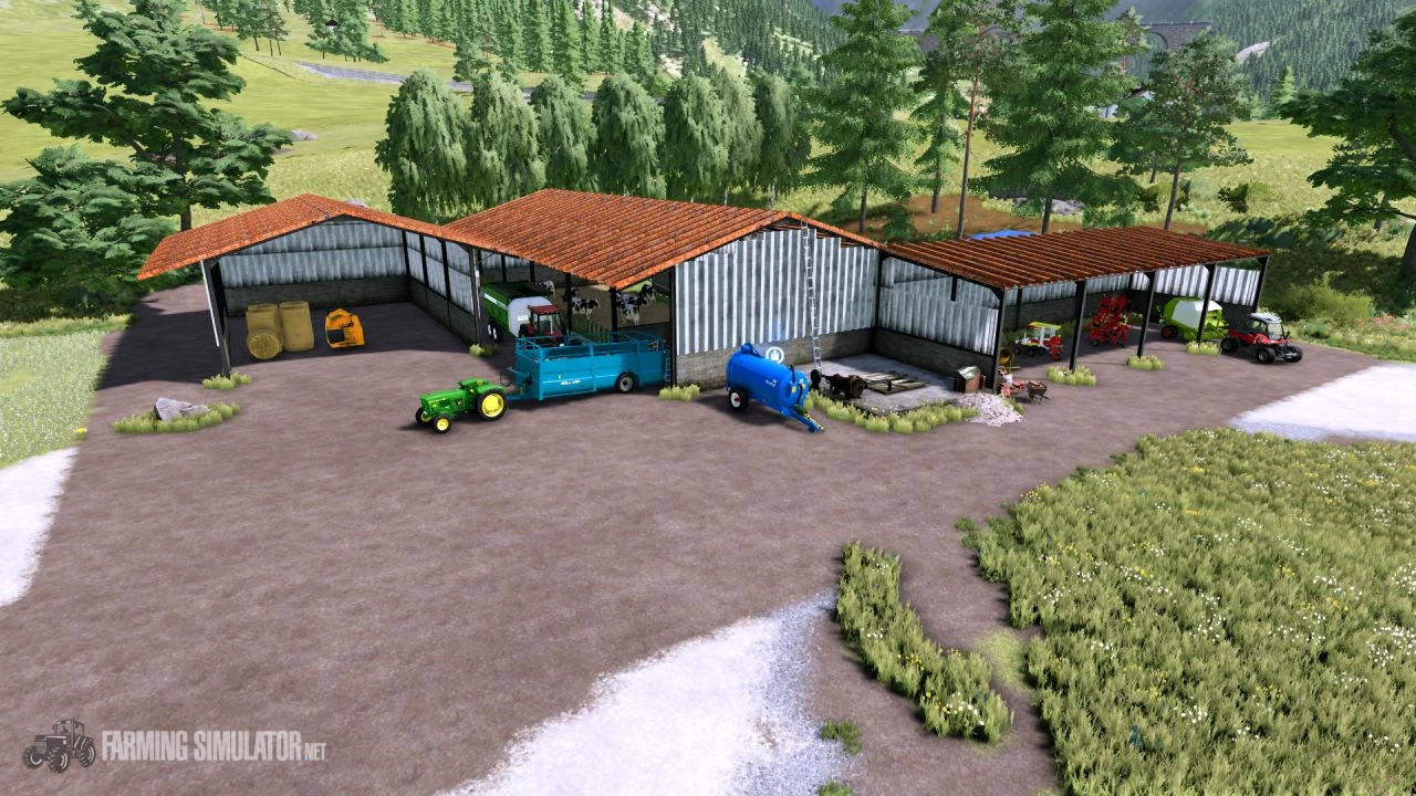 Large Old Stable v 1.1.2.2 - Farming Simulator 22 Mods