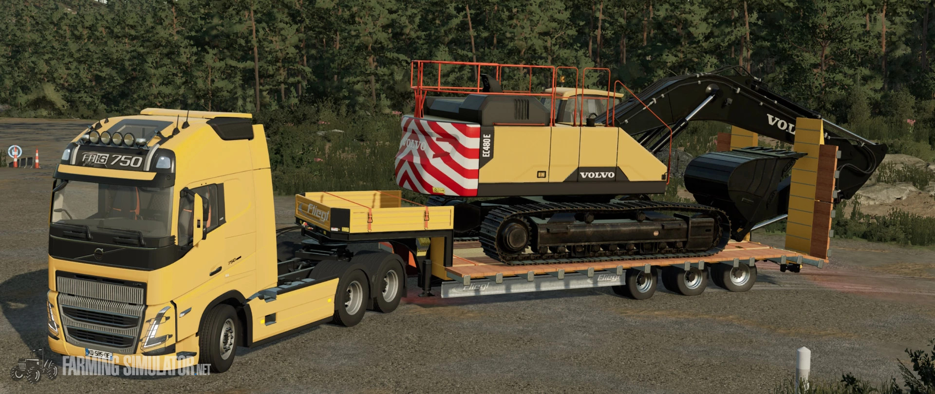 Volvo Ec480E V 1.0 - Farming Simulator 22 Mods