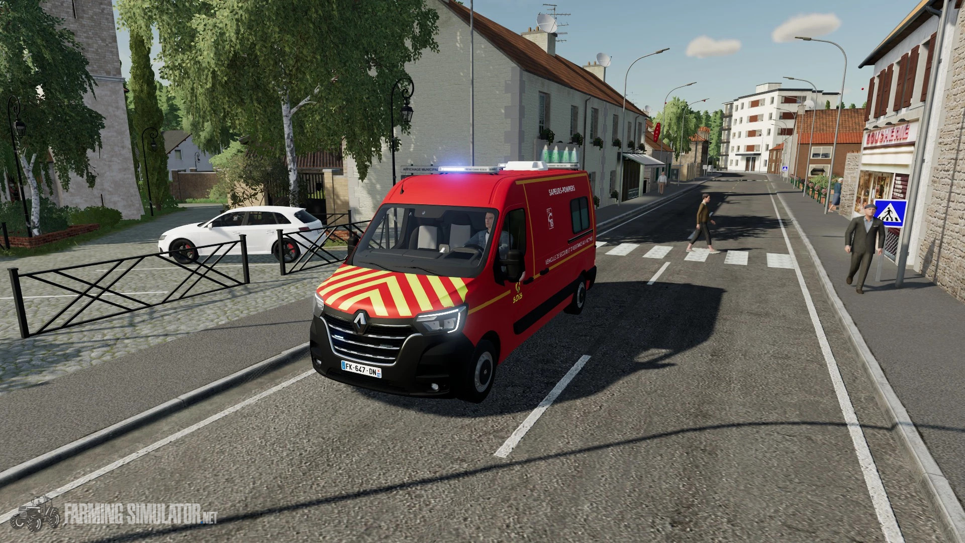 VSAV pompiers Renault master FS22 v 1.0 - Farming Simulator 22 Mods