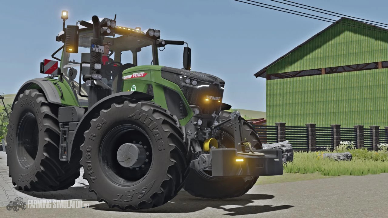 Fendt 1250kg Weight with strobes v 1.0 - Farming Simulator 22 Mods