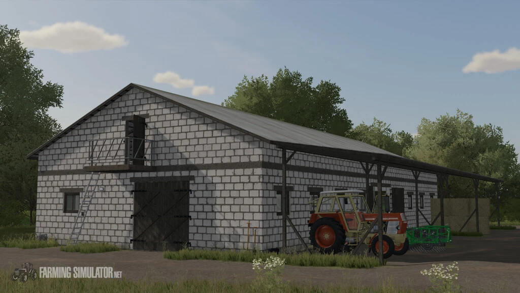 Cow Barn With Shed V 1.0 - Farming Simulator 22 Mods