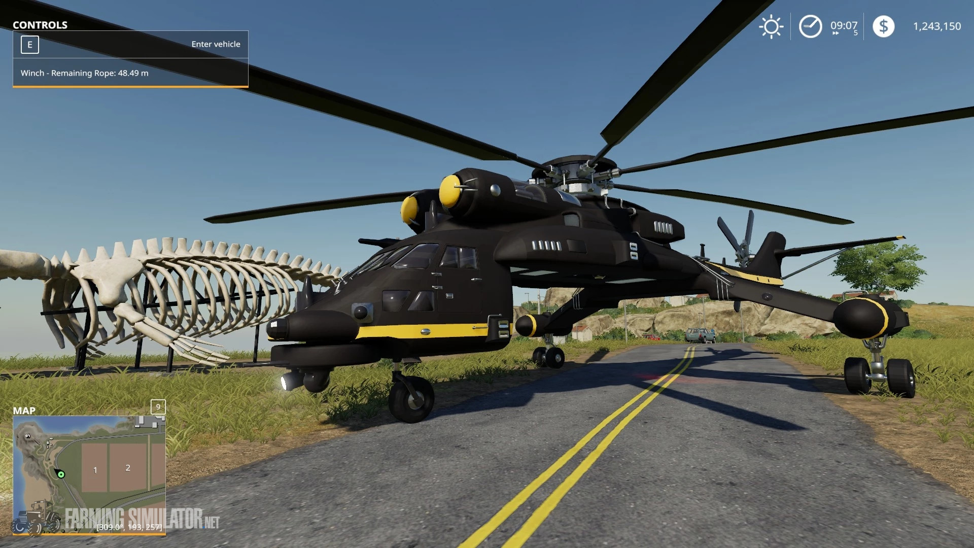 HeavyLift helicopter FS19 v 1.0 - Farming Simulator 19 Mods